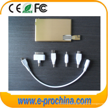 Multi función personalizar el banco de la energía con la impulsión del flash del USB (EM913)